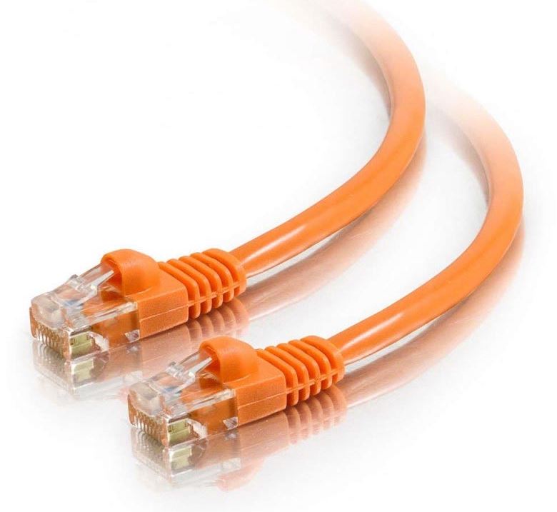 ASTROTEK 0.5M ORANGE RJ45 ETHERNET PATCH CABLE - FAST LOCAL STOCK