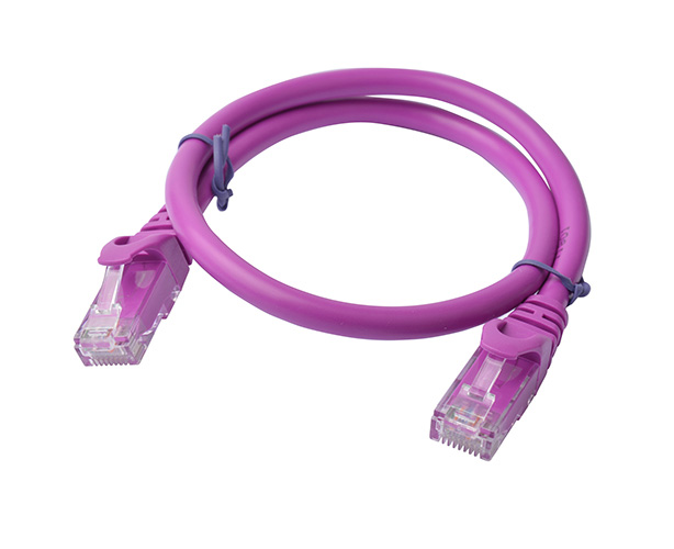 8WARE 0.5M CAT6 UTP PATCH LEAD - PURPLE NETWORK CABLE