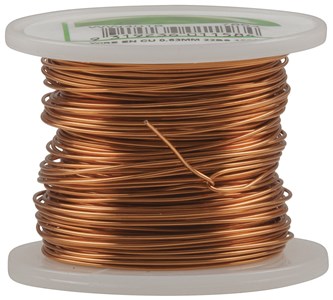 UNKNOWN 0.63MM ENAMEL COPPER WIRE SPOOL - 36M ROLL FOR ELECTRONICS