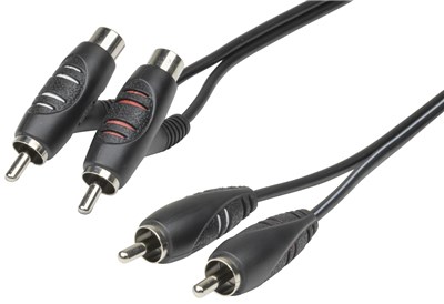 GENERIC/UNSPECIFIED MANUFACTURER 1.5M RCA SPLITTER CABLE: 2-WAY AUDIO INPUT/OUTPUT