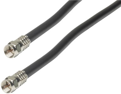 UNSPECIFIED MANUFACTURER 1.5M RG6 QUAD SHIELD CABLE WITH CRIMPED CONNECTORS