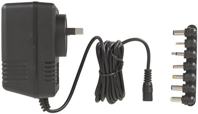 GENERIC/UNSPECIFIED MANUFACTURER 12VAC 1A UNREGULATED POWER SUPPLY WITH 7 DC PLUGS