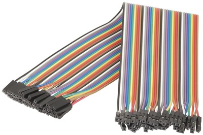GENERIC ELECTRONICS COMPONENTS 40 PACK 150MM SOCKET TO SOCKET JUMPER LEADS FOR PROTOTYPING