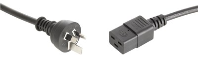 GENERIC/UNSPECIFIED MANUFACTURER 15A IEC C19 MAINS POWER CABLE - 1.8M FOR HIGH POWER DEVICES