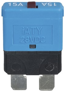 GENERIC/STANDARD ELECTRICAL 15A STANDARD BLADE CIRCUIT BREAKER - MANUAL RESET
