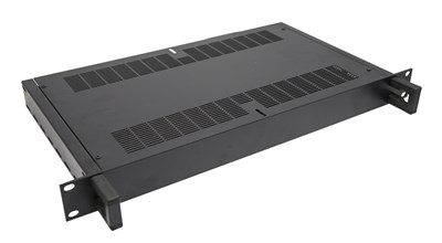 PRO GRADE 19" RACK ENCLOSURE FLATPACK - 1U DARK GREY