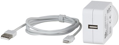 GENERIC/UNSPECIFIED MANUFACTURER FAST 2.4A IPHONE/IPAD LIGHTNING WALL CHARGER & CABLE