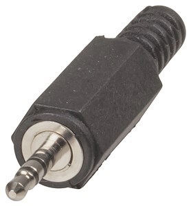 GENERIC/COMPONENT SUPPLIER 2.5MM 4 CONTACT MINIATURE PLUG - BLACK AUDIO CONNECTOR