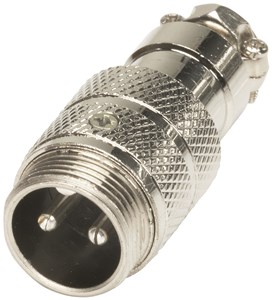 UNSPECIFIED MANUFACTURER 2 PIN MALE MICROPHONE CONNECTOR - SOLDER TAG CONNECTION