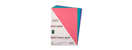 COLOURBOARD VIBRANT A4 PAPER PACK - COOL TONES (25 SHEETS)