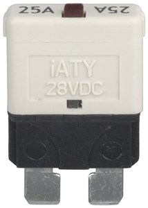 UNSPECIFIED MANUFACTURER 25A MANUAL RESET STANDARD BLADE CIRCUIT BREAKER FOR SAFETY