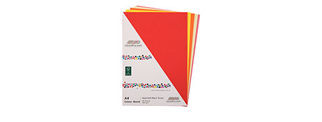 COLOURBOARD VIBRANT A4 ASSORTED PACK - 200GSM CRAFT PAPER