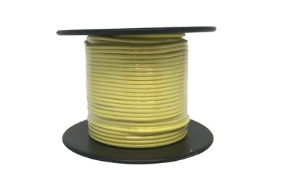 UNSPECIFIED (PLACEHOLDER FOR ACTUAL MANUFACTURER) YELLOW 26 AWG LIGHT DUTY HOOK-UP WIRE - 25M ROLL