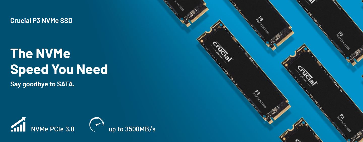 MICRON (CRUCIAL) MICRON CRUCIAL 2TB SSD NVME PCIE GEN4 M.2 FOR FAST PC UPGRADES