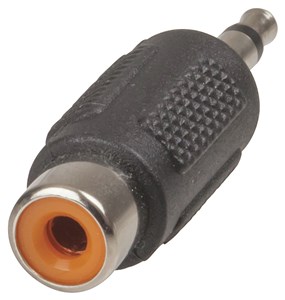 GENERIC 3.5MM MONO PLUG TO RCA SOCKET ADAPTER FOR AUDIO CONNECTIONS