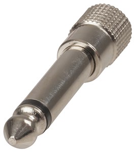 GENERIC 3.5MM MONO SOCKET TO 6.5MM MONO PLUG AUDIO ADAPTER