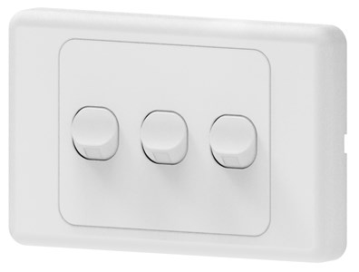 UNSPECIFIED MANUFACTURER RELIABLE 3-GANG 2-WAY LIGHT SWITCH 16A - MODERN DESIGN