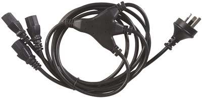 GENERIC ELECTRICAL 3-OUTLET IEC POWER SPLITTER CABLE FOR ELECTRONICS