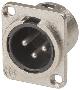 GENERIC/UNSPECIFIED 3 PIN MALE CHASSIS XLR CONNECTOR FOR AUDIO & AV REPAIRS