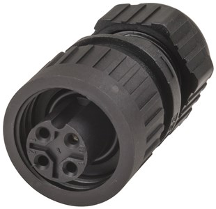 HIRSCHMANN (OR SIMILAR HIGH-QUALITY MANUFACTURER) 3 POLE & PRE-EARTH CA SERIES LINE SOCKET CONNECTOR