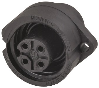 HIRSCHMANN (OR EQUIVALENT HIGH-QUALITY MANUFACTURER) 3 POLE & PRE-EARTH CA SERIES PANEL SOCKET FOR RELIABLE POWER