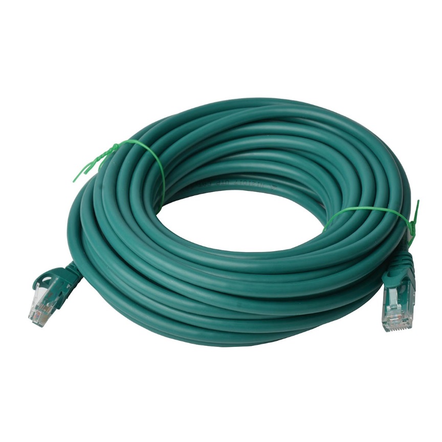 8WARE 30M GREEN ETHERNET CABLE - FAST LOCAL NETWORKING