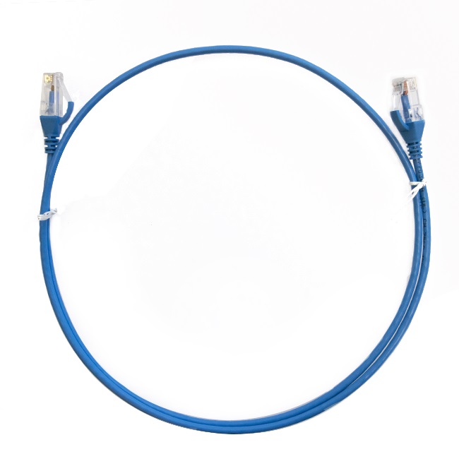 8WARE 30M SLIM CAT6 ETHERNET CABLE - BLUE FOR FAST NETWORKING