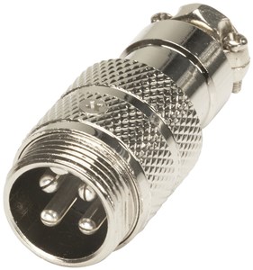 UNSPECIFIED MANUFACTURER 4 PIN MALE MICROPHONE CONNECTOR - SOLDER TAG AUDIO REPAIR