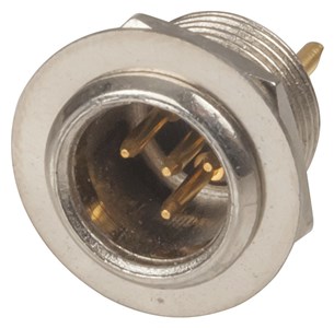 GENERIC/UNSPECIFIED MANUFACTURER 4 PIN MINI XLR CHASSIS MALE CONNECTOR - SOLDER TAG