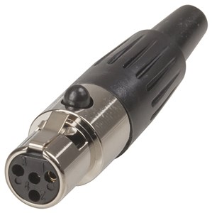 GENERIC/COMPONENT SUPPLIER 4 PIN FEMALE MINI XLR STYLE PCB MOUNT SOCKET CONNECTOR