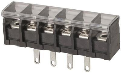 UNSPECIFIED MANUFACTURER 4 WAY TERMINAL BARRIER PANEL WITH CLEAR COVER - SECURE WIRING