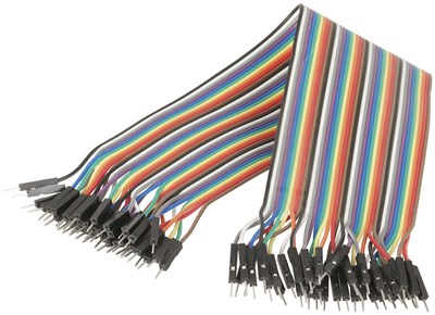 GENERIC/UNSPECIFIED MANUFACTURER 40PC 150MM PLUG TO PLUG JUMPER LEADS FOR ELECTRONICS PROJECTS