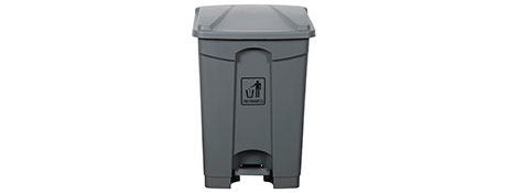 CLEANLINK 45L GREY FOOT PEDAL BIN FOR EASY HYGIENE