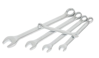 UNSPECIFIED MANUFACTURER 5 PIECE COMBINATION SPANNER SET FOR RELIABLE REPAIRS