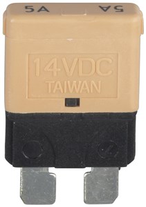 GENERIC/STANDARD COMPONENT 5 AMP AUTOMATIC RESETTING STANDARD BLADE CIRCUIT BREAKER