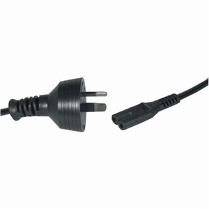 GENERIC 5M 2-PIN MAINS POWER LEAD TO IEC C7 FEMALE CONNECTOR
