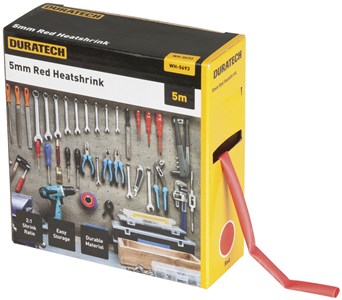 UNSPECIFIED MANUFACTURER 5M RED 2:1 HEATSHRINK TUBING (5MM) FOR RELIABLE REPAIRS