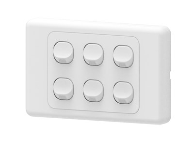 UNSPECIFIED MANUFACTURER VERSATILE 6-GANG 2-WAY 10A LIGHT SWITCH FOR GERALDTON HOMES