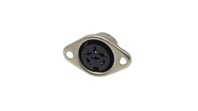 GENERIC COMPONENT 6 PIN DIN PANEL MOUNT SOCKET CONNECTOR FOR AUDIO/DATA