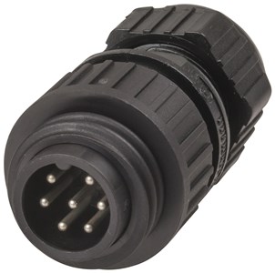 HIRSCHMANN (OR SIMILAR HIGH-QUALITY MANUFACTURER) 6 POLE PRE-EARTH CA SERIES LINE PLUG FOR RELIABLE CONNECTIONS