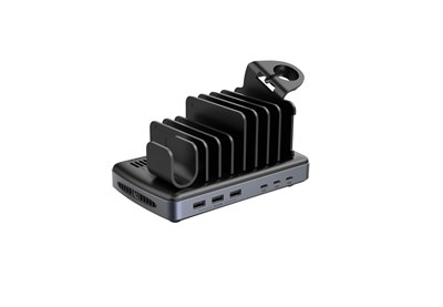 GENERIC/UNSPECIFIED MANUFACTURER 6 PORT USB CHARGER HUB (3X USB-A + 3X USB-C) WITH DEVICE CRADLE