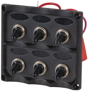 GENERIC/UNSPECIFIED MANUFACTURER 6-WAY SWITCH PANEL WITH LED INDICATORS FOR EASY CONTROL