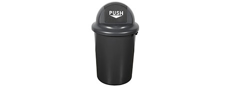 CLEANLINK 60L GREY SPRING LID BIN - IDEAL FOR GERALDTON WORKSPACES