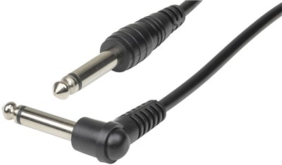UNSPECIFIED MANUFACTURER 6M 6.5MM MONO AUDIO CABLE: STRAIGHT TO RIGHT ANGLE