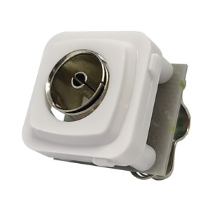 UNSPECIFIED MANUFACTURER 75 OHM COAXIAL WALL PLATE INSERT FOR TV ANTENNA CONNECTION