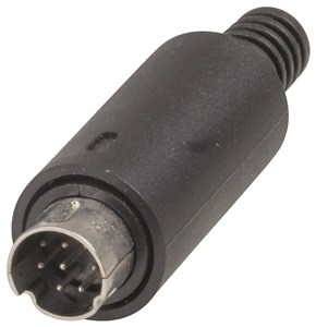 GENERIC/COMPONENT SUPPLIER RELIABLE 8 PIN MINI DIN PLUG FOR AUDIO & DATA CONNECTIONS