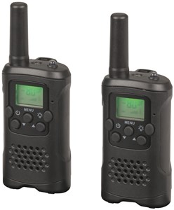 UNSPECIFIED MANUFACTURER RECHARGEABLE 80 CHANNEL UHF WALKIE TALKIE TWIN PACK - 3KM RANGE