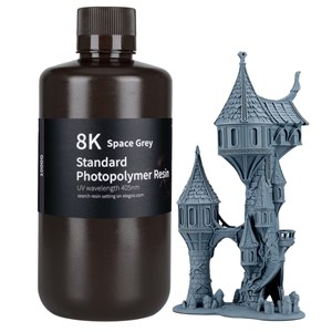 UNSPECIFIED MANUFACTURER 8K STANDARD RESIN SPACE GREY 1KG FOR 3D PRINTING