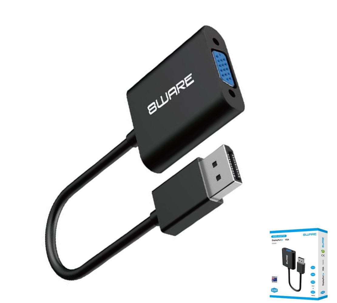 8WARE DVI TO VGA ADAPTER CABLE - CRYSTAL CLEAR VIDEO