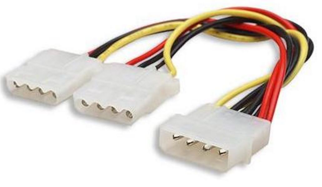 8WARE MOLEX POWER CONNECTOR ADAPTER CABLE FOR PC BUILDS